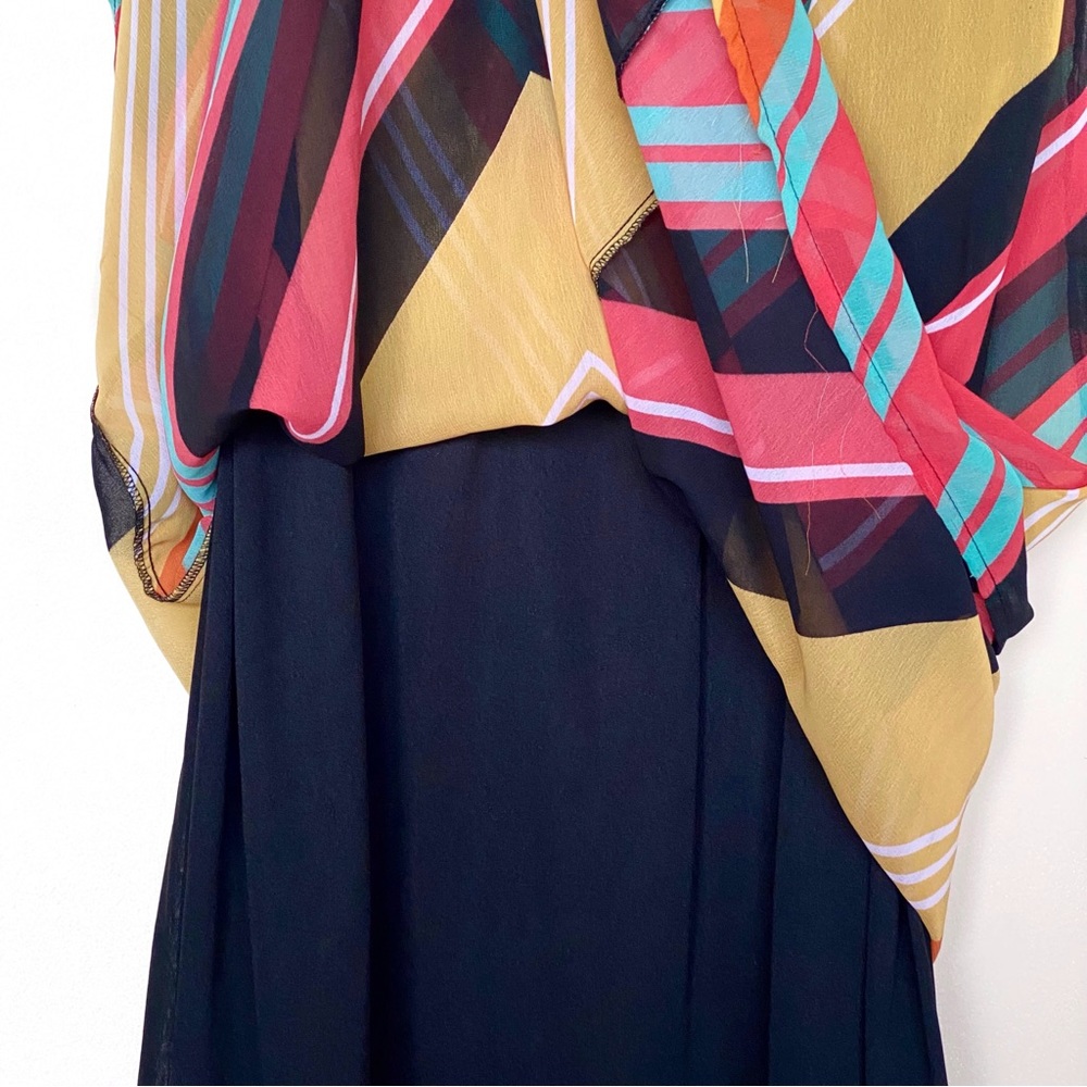 Strapless Multicoloured Maxi Dress - Picture 4 of 4